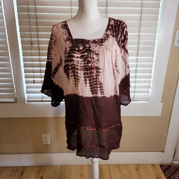 Advance Apparels Tops - Advance Apparel Women's Bohemian Inspired Tunic NWOT